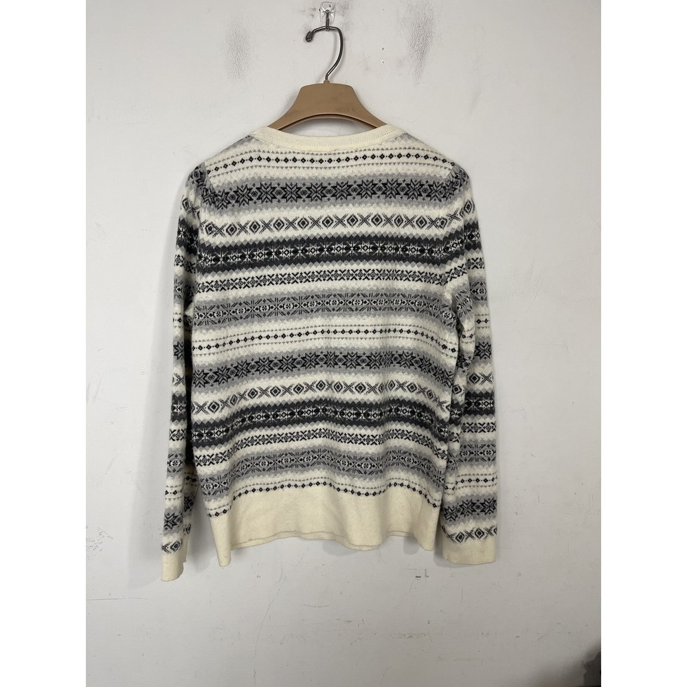 Talbots Womens Sweater Medium Fair Isle‎ Nordic Ski Cabincore Winter Wool Blend - Picture 5 of 11